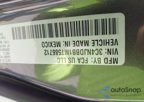 2021 Jeep Compass Altitude 4X4 из США, поврежденный, VIN 3C4NJDBB1MT586712